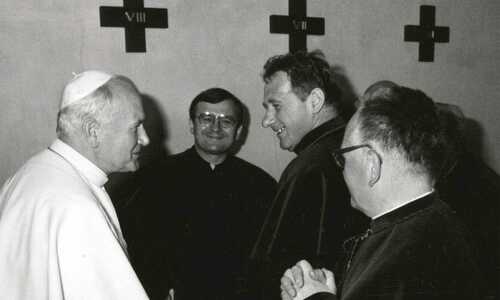 Spotkanie z profesorami PAT (1979), ks. dr J. Życiński, ks. dr hab. J. Tischner